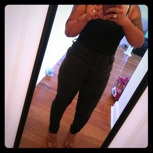 Black high waisted skinny jeans